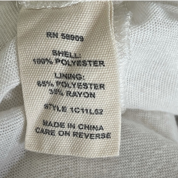 Chelsea & Violet Boho White and Ivory Floral Embroidered Slip On Dress Small - Picture 10 of 10